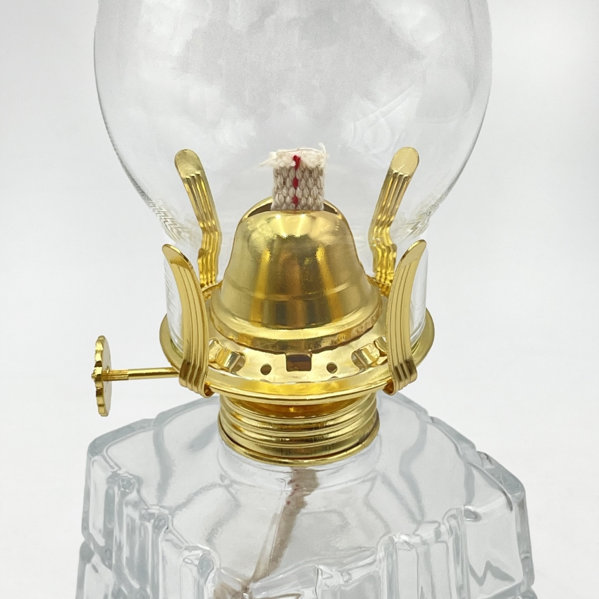 Brilagi - Lâmpada a petróleo MERLIN transparente/dourada