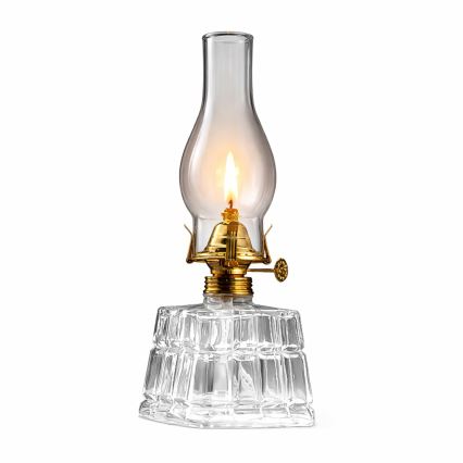 Brilagi - Lâmpada a petróleo MERLIN transparente/dourada