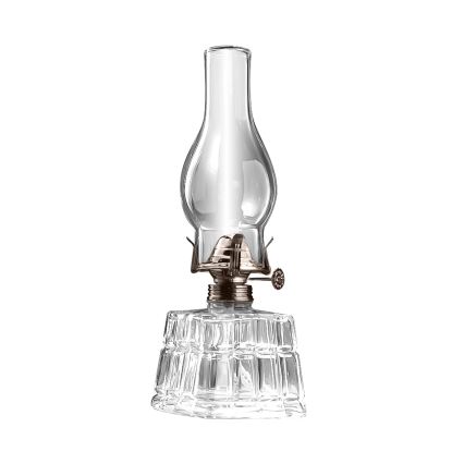 Brilagi - Lâmpada a petróleo MERLIN transparente/dourada/pátina