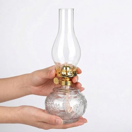 Brilagi - Lâmpada a petróleo MERLIN transparente