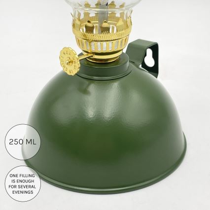 Brilagi - Lâmpada a petróleo MERLIN verde