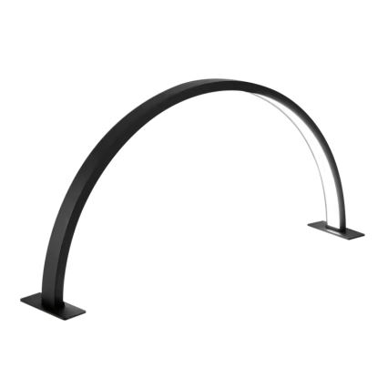 Brilagi - Lâmpada de secretária arqueada LED regulável RADIO LED/30W/24/230V 3000/4000/6500K preta