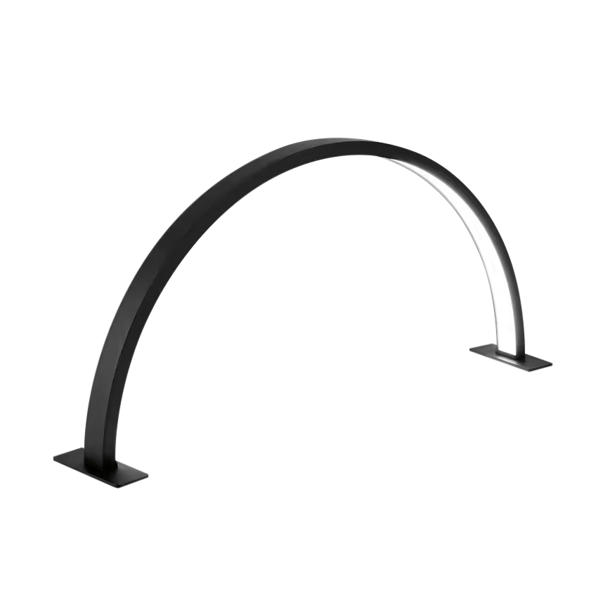 Brilagi - Lâmpada de secretária arqueada LED regulável RADIO LED/30W/24/230V 3000/4000/6500K preta