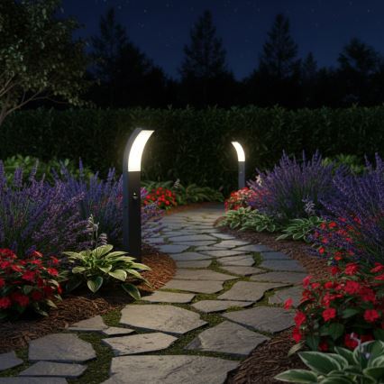 Brilagi - Lâmpada de exterior LED com sensor ARCELO LED/9W/230V 50 cm IP44
