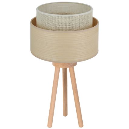 Brilagi - Lâmpada de mesa ARIZONA BOHO 1xE27/15W/230V bege