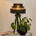 BRILAGI - Lâmpada de mesa DAKOTA LUNETA 1xE27/15W/230V preta/vime