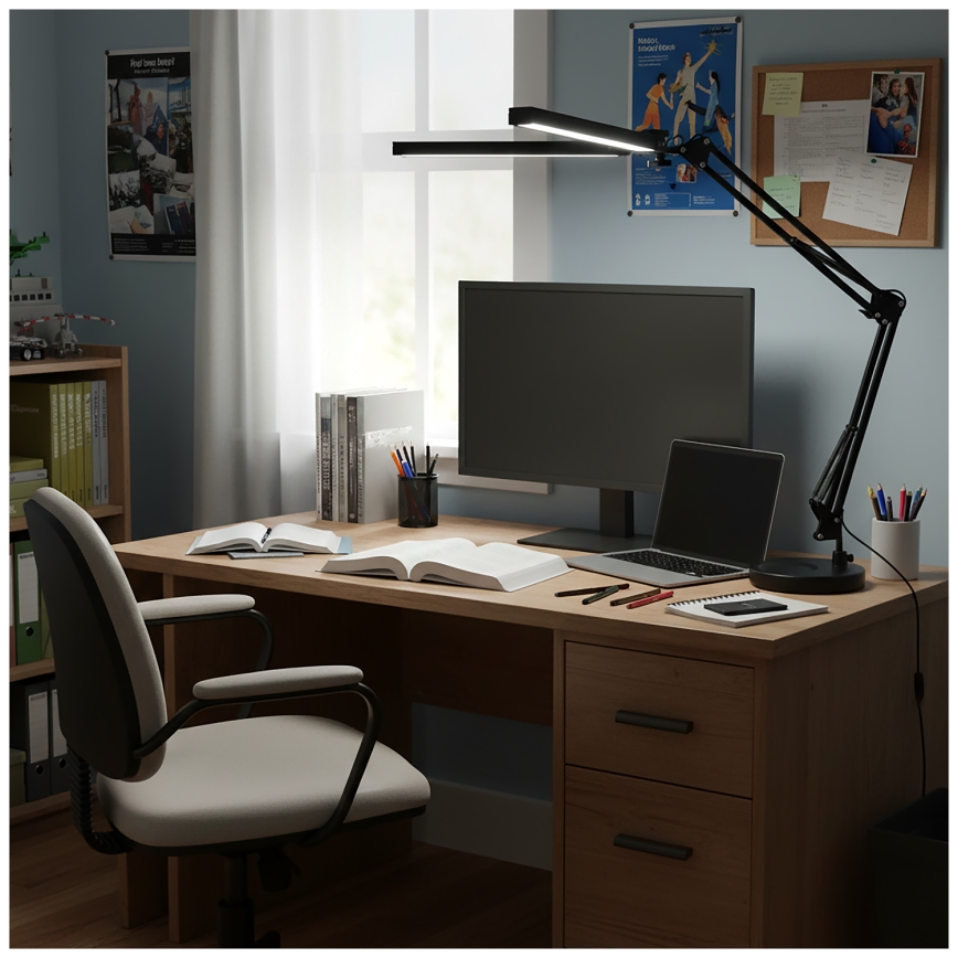 Brilagi - Lâmpada de mesa dimerizável VARIO LED/15W/230V 3000-6000K preta