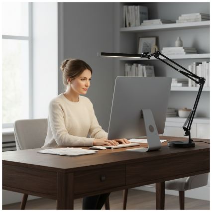 Brilagi - Lâmpada de mesa dimerizável VARIO LED/15W/230V 3000-6000K preta
