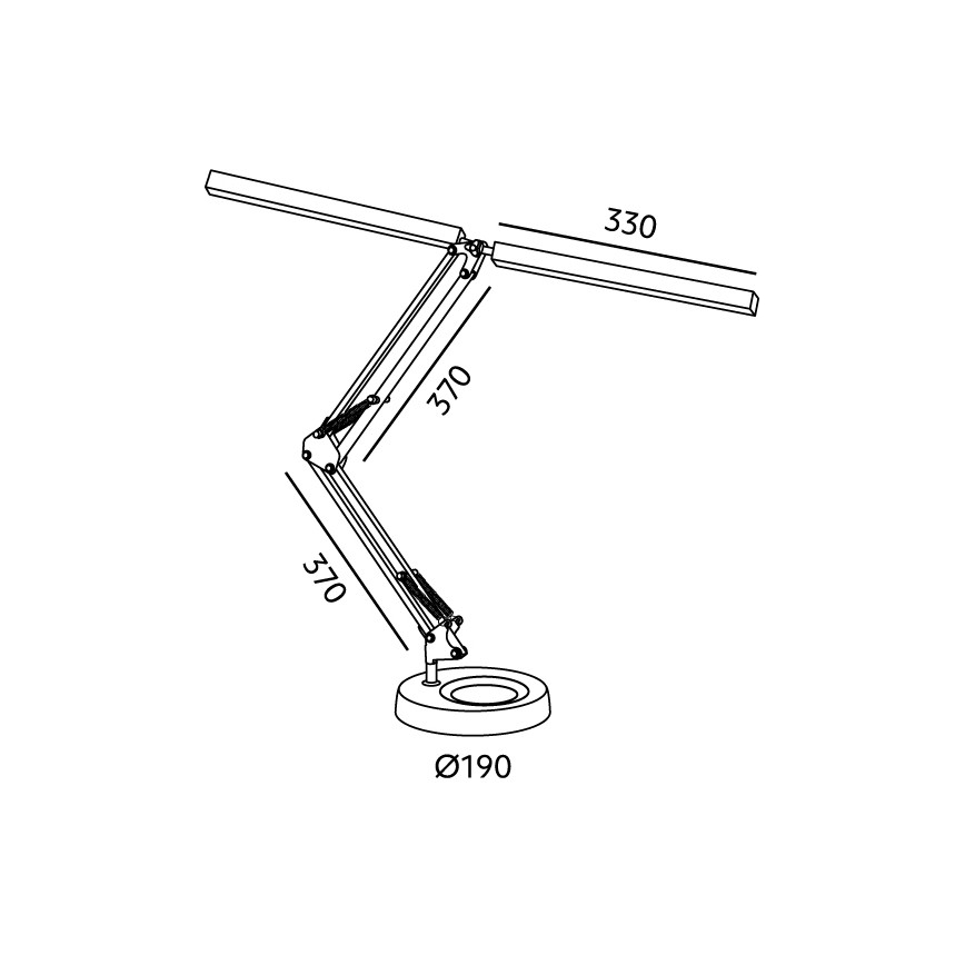 Brilagi - Lâmpada de mesa dimerizável VARIO LED/15W/230V 3000-6000K preta