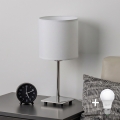 Brilagi - Lâmpada de mesa LED NUBILA 1xE27/60W/230V branca