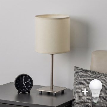 Brilagi - Lâmpada de Mesa LED NUBILA 1xE27/60W/230V creme