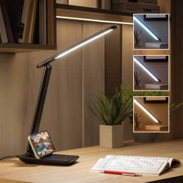 Brilagi - Lâmpada de mesa LED regulável MODO LED/7W/230V 3000/4000/6500K preta