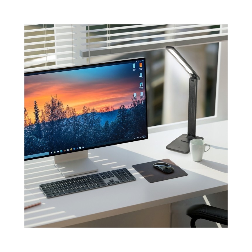 Brilagi - Lâmpada de mesa LED regulável MODO LED/7W/230V 3000/4000/6500K preta