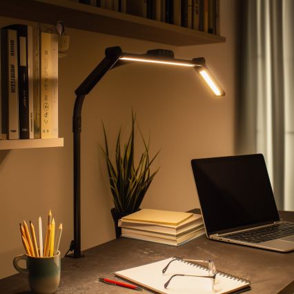 Brilagi - Candeeiro de mesa LED tátil dimerizável com grampo VARIO LED/24W/230V 3000-6500K CRI 92 preto