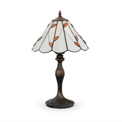 Brilagi - Lâmpada de mesa Tiffany em vitral FOLIA 1xE27/60W/230V