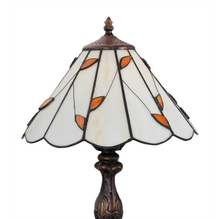 Brilagi - Lâmpada de mesa Tiffany em vitral FOLIA 1xE27/60W/230V