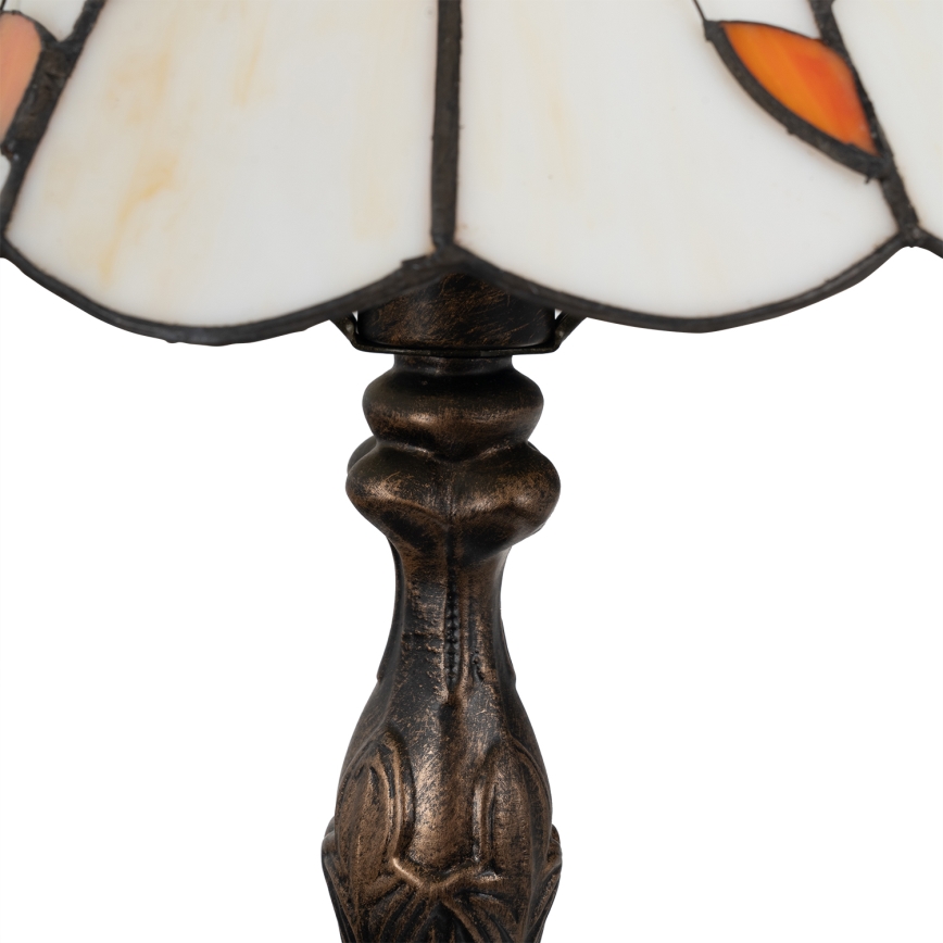 Brilagi - Lâmpada de mesa Tiffany em vitral FOLIA 1xE27/60W/230V
