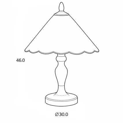Brilagi - Lâmpada de mesa Tiffany em vitral FOLIA 1xE27/60W/230V