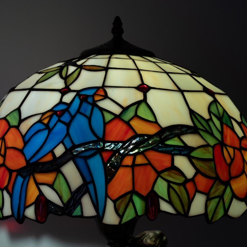 Brilagi - Lâmpada de mesa Tiffany em vitral JUNGLE 1xE27/60W/230V