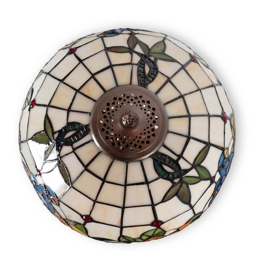 Brilagi - Lâmpada de mesa Tiffany em vitral JUNGLE 1xE27/60W/230V
