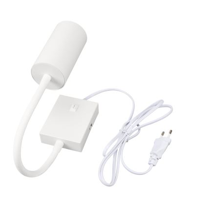 Brilagi - Aplique de parede flexível com interruptor SELE 1xGU10/30W/230V branco