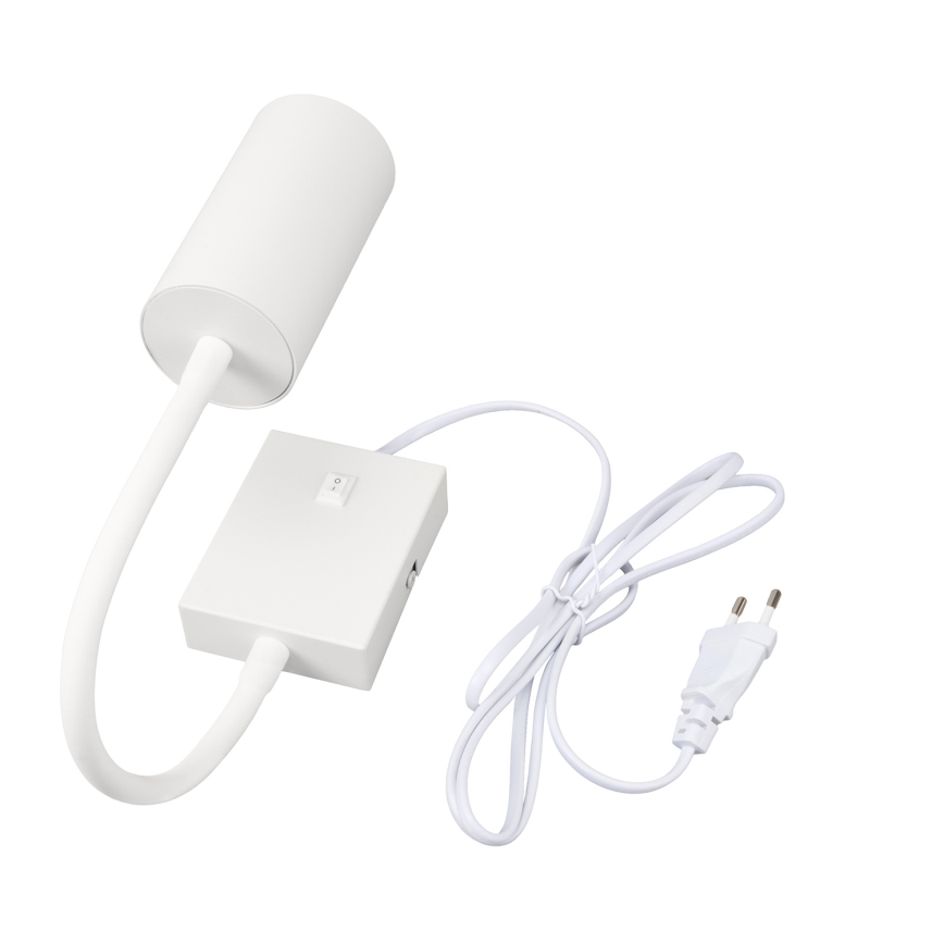 Brilagi - Aplique de parede flexível com interruptor SELE 1xGU10/30W/230V branco