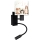 Brilagi - Lâmpada de parede infantil flexível LED BOBO 1xE27/25W/230V + LED/3W preto/branco/com motivos de animais