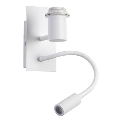 Brilagi - Aplique de Parede Flexível LED NUBILA 1xE27/25W/230V + LED/3W branco/laranja