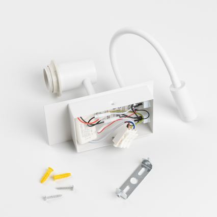 Brilagi - Aplique de Parede Flexível LED NUBILA 1xE27/25W/230V + LED/3W branco/laranja