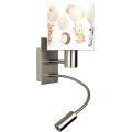 Brilagi - Lâmpada de parede LED infantil flexível BOBO 1xE27/25W/230V + LED/3W cromo mate/branco/animais