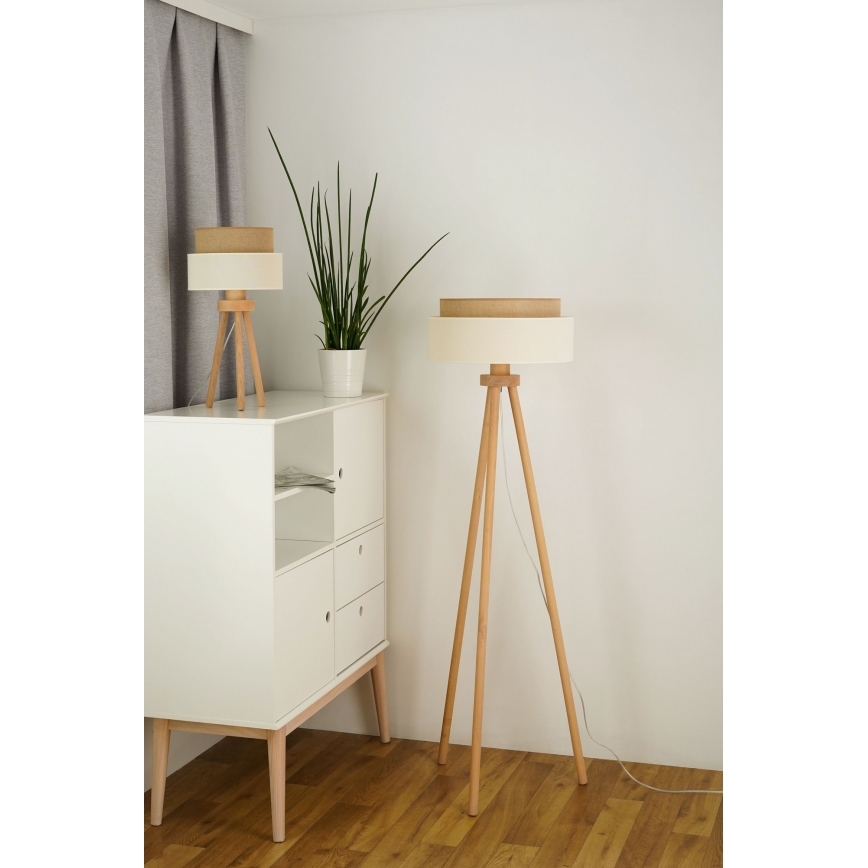 Brilagi - Lâmpada de pé LED ESTILO BOHO 1xE27/15W/230V