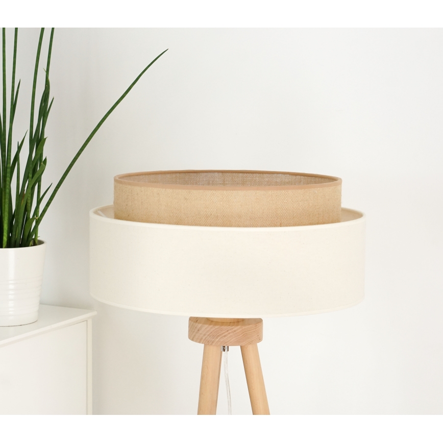 Brilagi - Lâmpada de pé LED ESTILO BOHO 1xE27/15W/230V