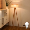 Brilagi - Lâmpada de pé LED ESTILO BOHO 1xE27/15W/230V