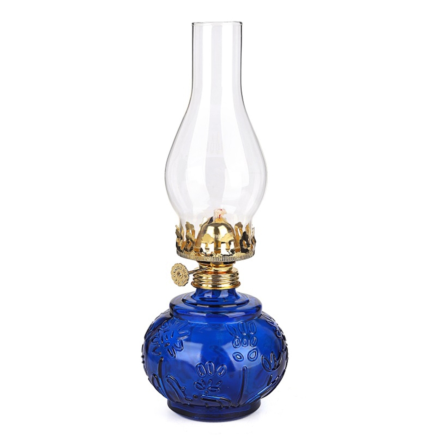 Brilagi - Lâmpada de petróleo MERLIN azul