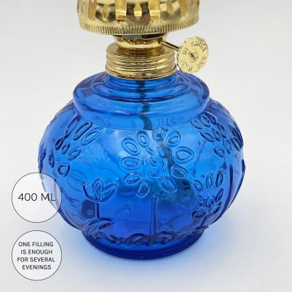 Brilagi - Lâmpada de petróleo MERLIN azul