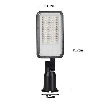 Brilagi - Luminária de rua LED para exterior com articulação URBANLIGHT LED/50W/230V preta IP65