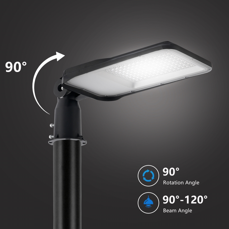 Brilagi - Lâmpada de rua LED URBANLIGHT LED/100W/230V preta IP65