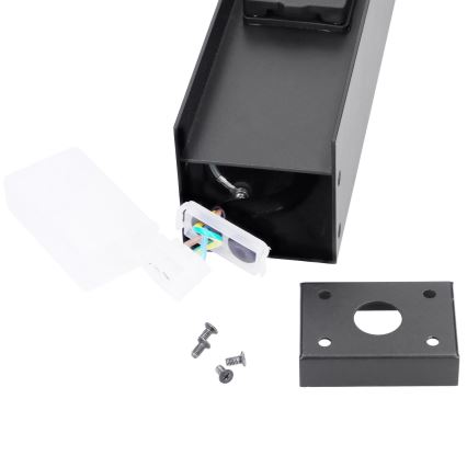 Brilagi - Lâmpada exterior com 2 tomadas SCHUKO 1xG9/11W/230V IP44 preta