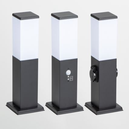 Brilagi - Lâmpada exterior com sensor NOVA 1xE27/15W/230V 40 cm IP44 preta