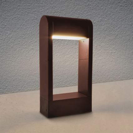 Brilagi - Lâmpada LED de exterior CROTONE LED/7W/230V castanha IP54 30 cm