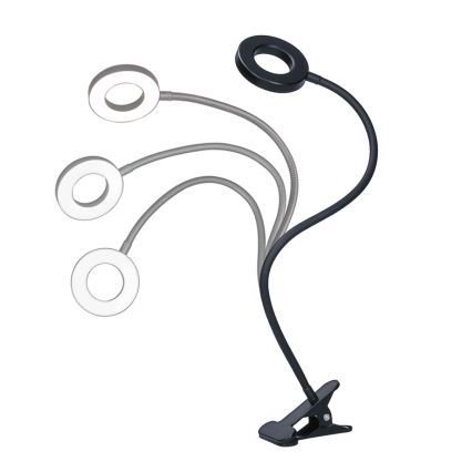 Brilagi - Lâmpada LED Regulável com Clipe ORBELA LED/8W/230V 3000/4000/5000K preta