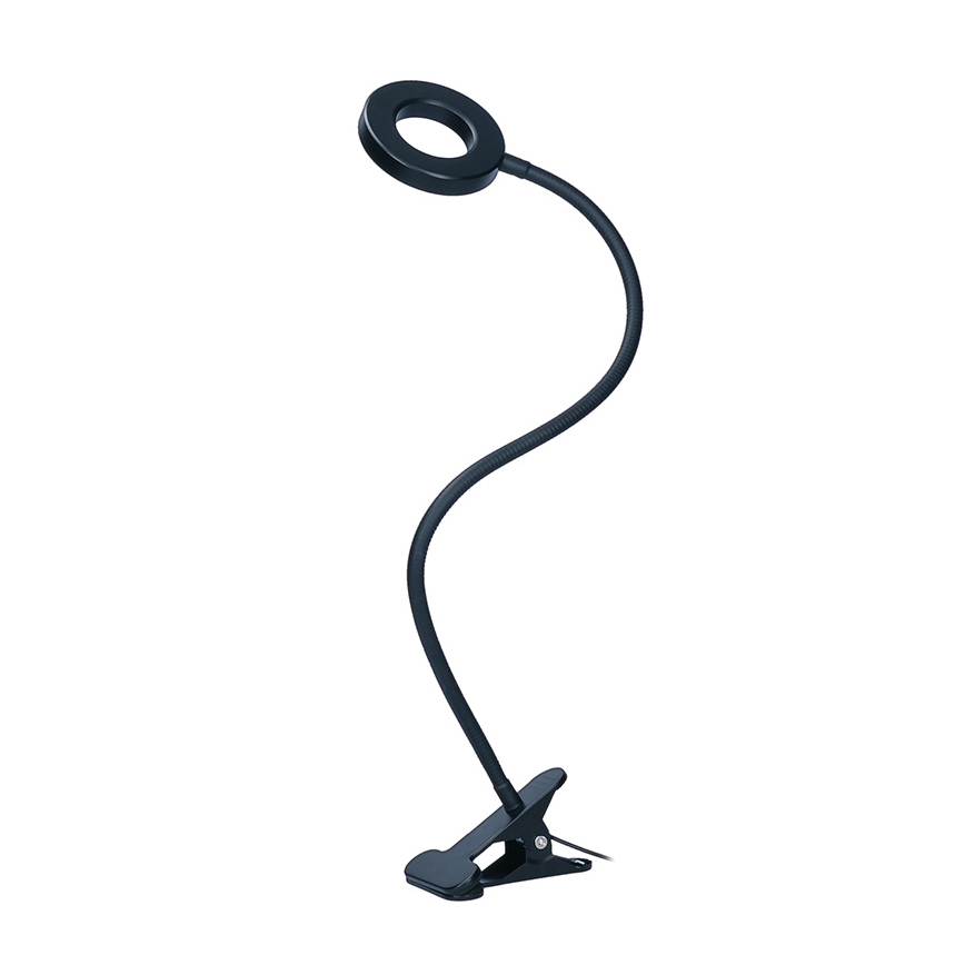 Brilagi - Lâmpada LED dimerizável com clipe ORBELA LED/8W/5V 3000/4000/5000K preta