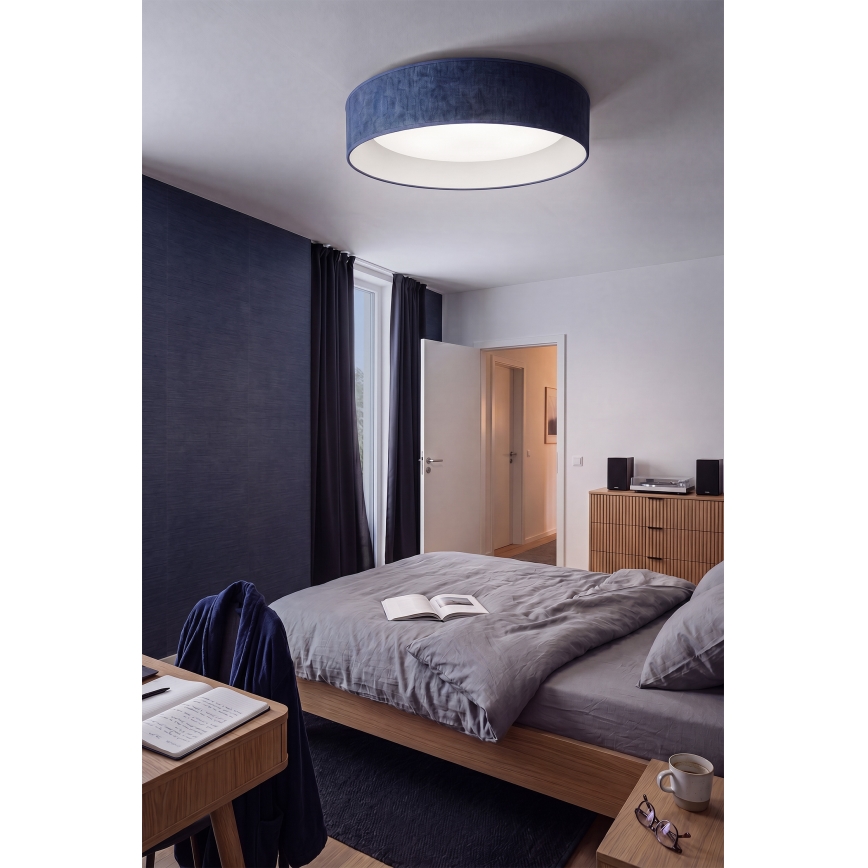 Brilagi - Plafon LED regulável VELVET SMARTIX LED/24W/230V 3000-6000K Ø 45 cm azul Wi-Fi Tuya Beacon + controlo remoto