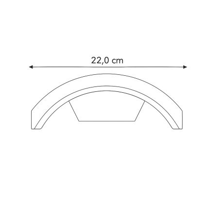 Brilagi - Lâmpada LED Exterior com Sensor ARCELO LED/9W/230V 50 cm IP54
