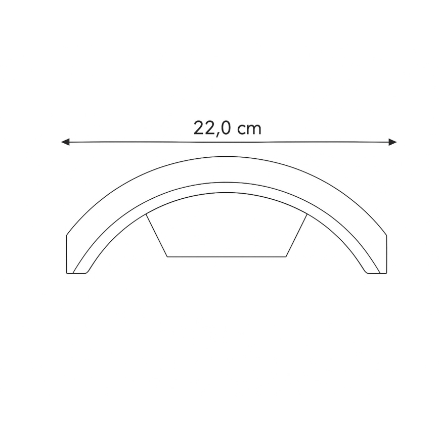 Brilagi - Lâmpada LED Exterior com Sensor ARCELO LED/9W/230V 50 cm IP54