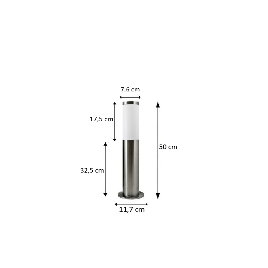 BRILAGI - Luminária LED exterior regulável ELIA 1xE27/6W/230V 2700–6500K IP44 Wi-Fi 50 cm cromo fosco