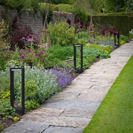 Brilagi - Lâmpada LED Exterior RAGUSA LED/7W/230V 3000/4000/6000K preta IP54 50 cm