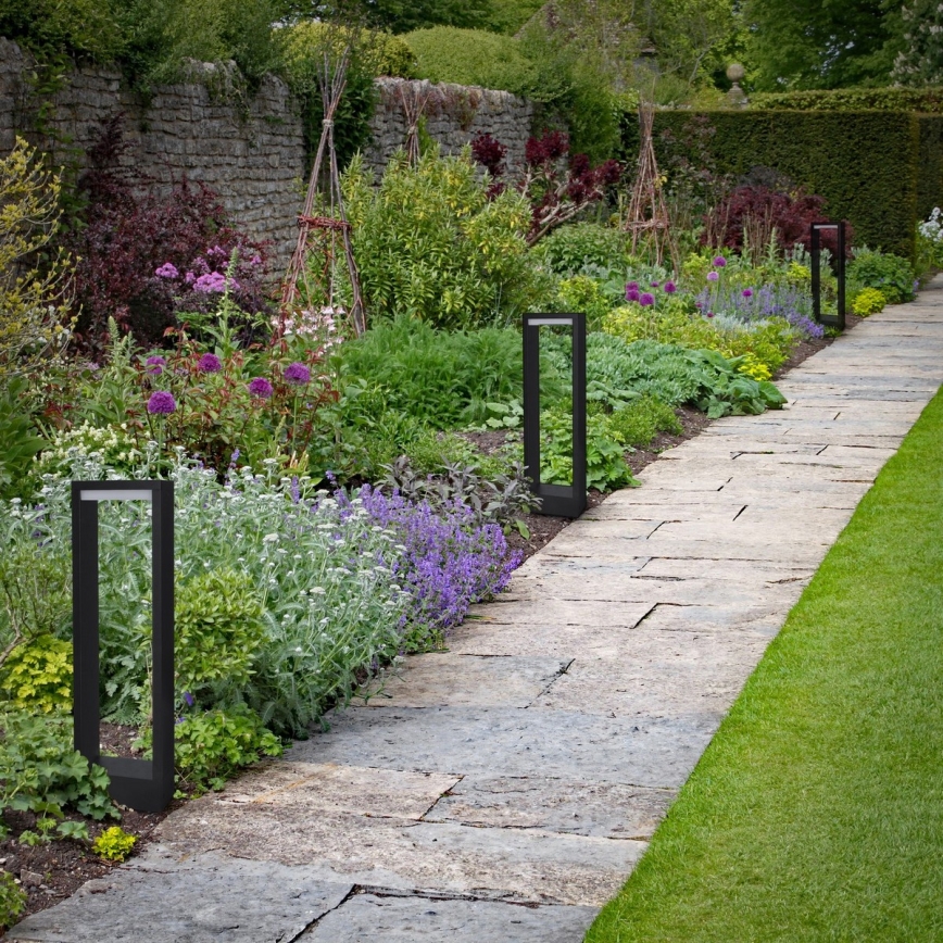 Brilagi - Lâmpada LED Exterior RAGUSA LED/7W/230V 3000/4000/6000K preta IP54 50 cm