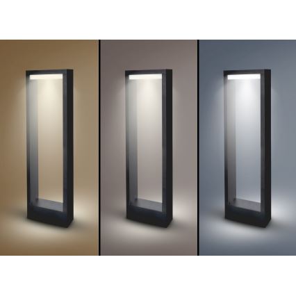 Brilagi - Lâmpada LED Exterior RAGUSA LED/7W/230V 3000/4000/6000K preta IP54 50 cm