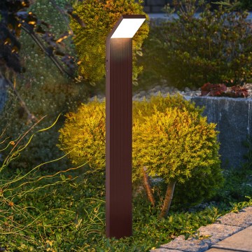 Brilagi - Lâmpada LED para exterior RIANO LED/8W/230V, castanha, IP65, 80 cm